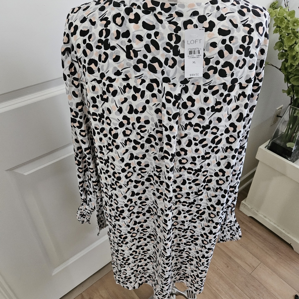 Loft Leopard print dress